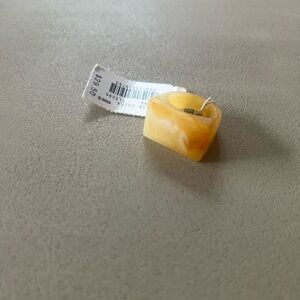 NWT J Crew chunky, square-shaped ring size 5